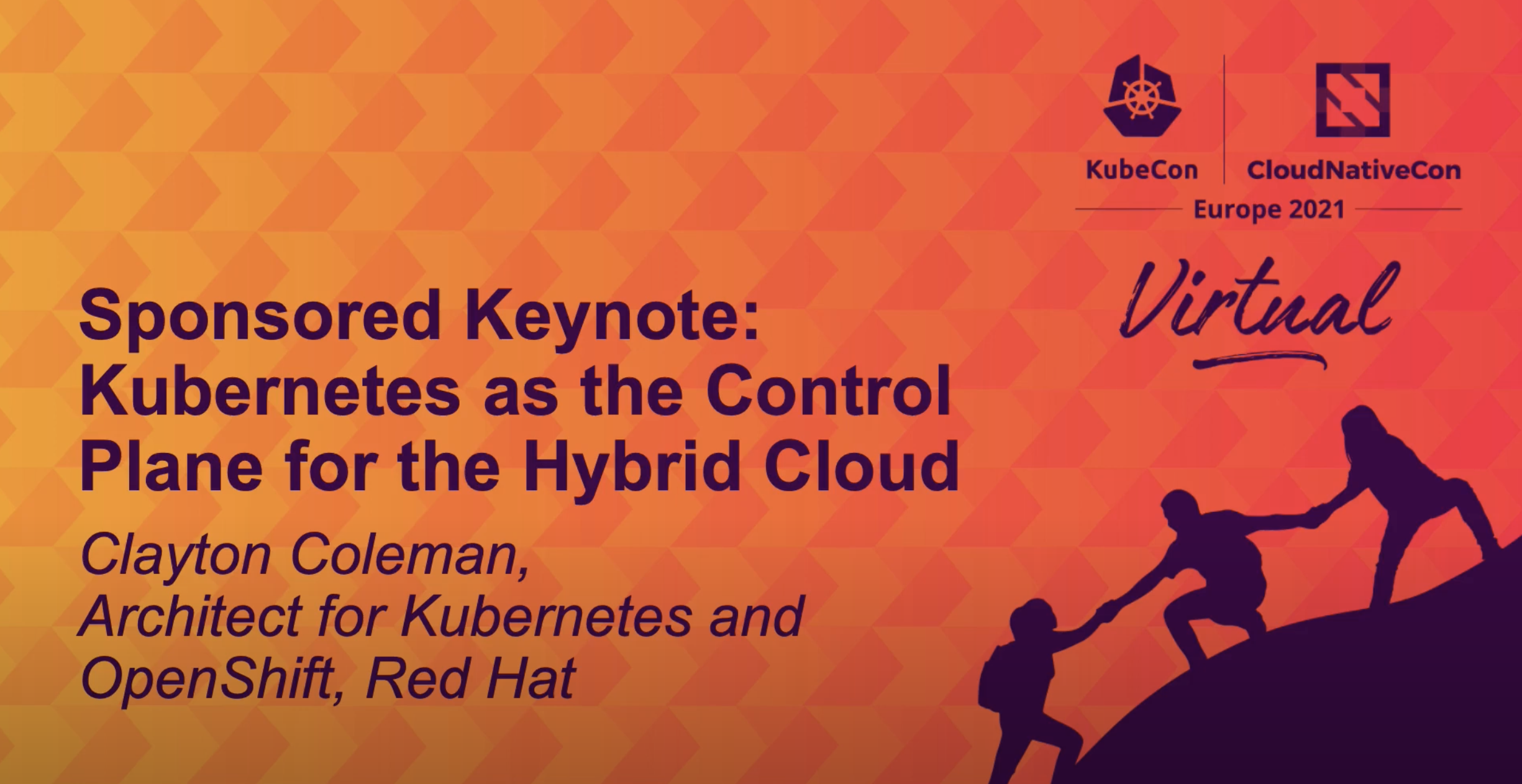 Kubernetes as the Control Plane for the Hybrid Cloud